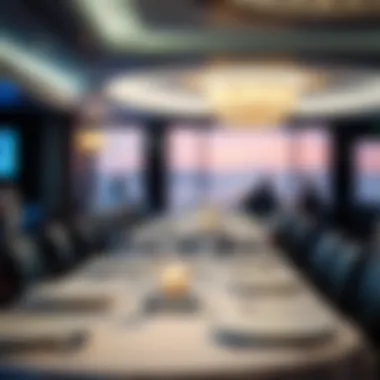 Elegant Dining Setting Elegant dining setting reflecting fine cuisine at The Water Club