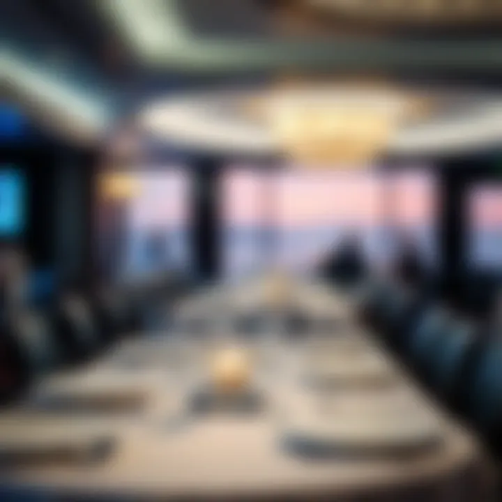 Elegant Dining Setting Elegant dining setting reflecting fine cuisine at The Water Club