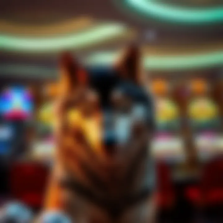 Payout potential and jackpot displays of Wolf Gold