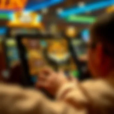 Player engaging with the Wolf Gold slot on a device