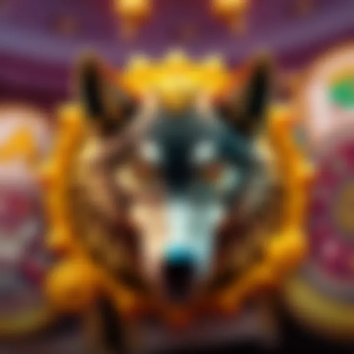Symbols and icons used in the Wolf Gold slot