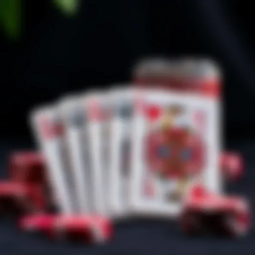 Artistry in Card Design A beautifully designed deck of playing cards showcasing intricate artwork