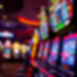 Insightful view of a vibrant slot machine