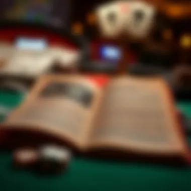 Safe Gambling Strategies A guidebook open to pages with tips for safe online gambling