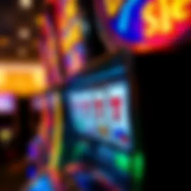 Close-up of a slot machine screen displaying a winning combination.