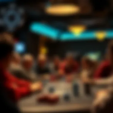 Community-driven poker event atmosphere