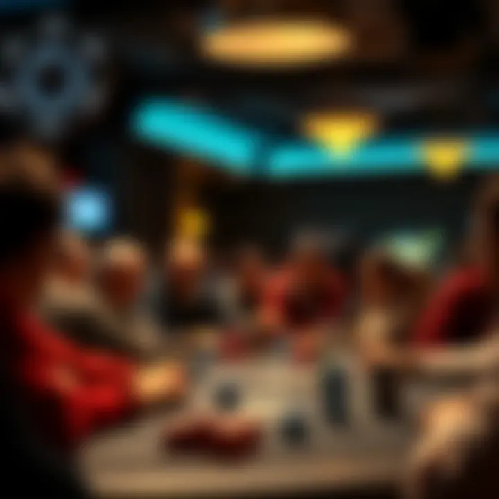 Community-driven poker event atmosphere