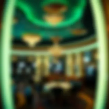 Elegant Ambiance of the Buffet Elegant dining ambiance inside the buffet