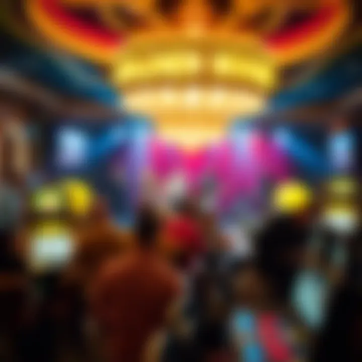 Vibrant entertainment venue showcasing a live performance