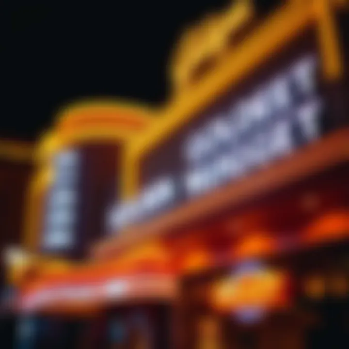 Exterior view of the Golden Nugget with neon lights