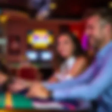 Connect and Compete with Friends Players engaging with friends in High Five Casino