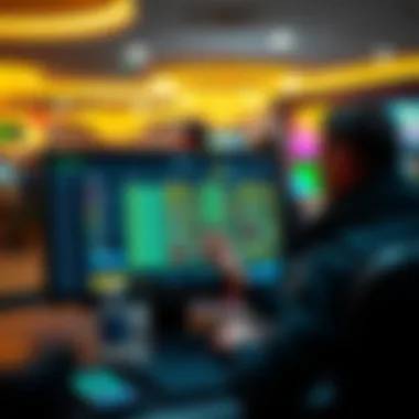 Vibrant online betting platform interface