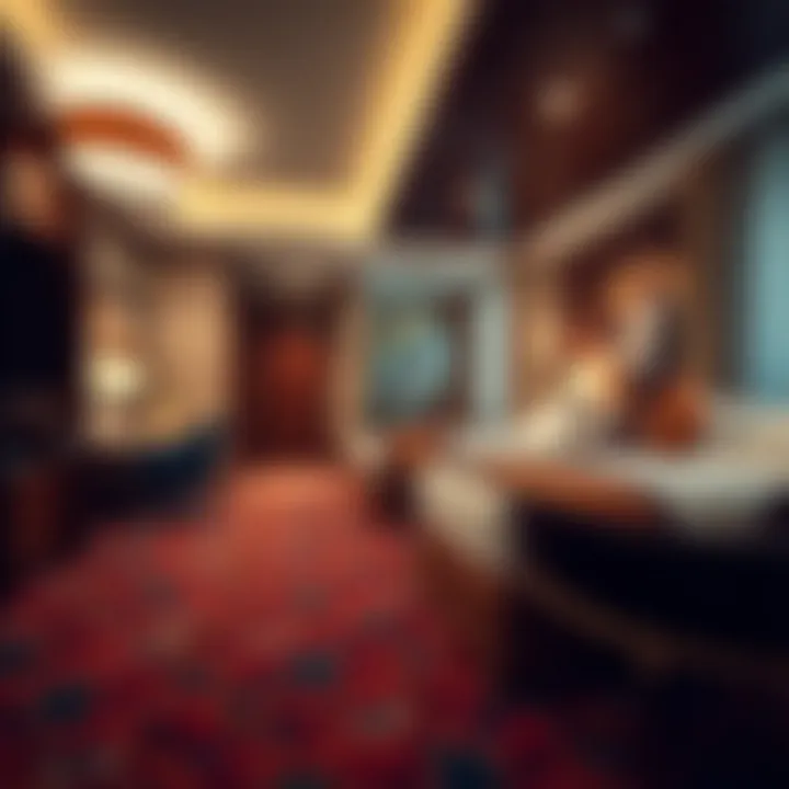 Luxurious hotel room at Hollywood Casino