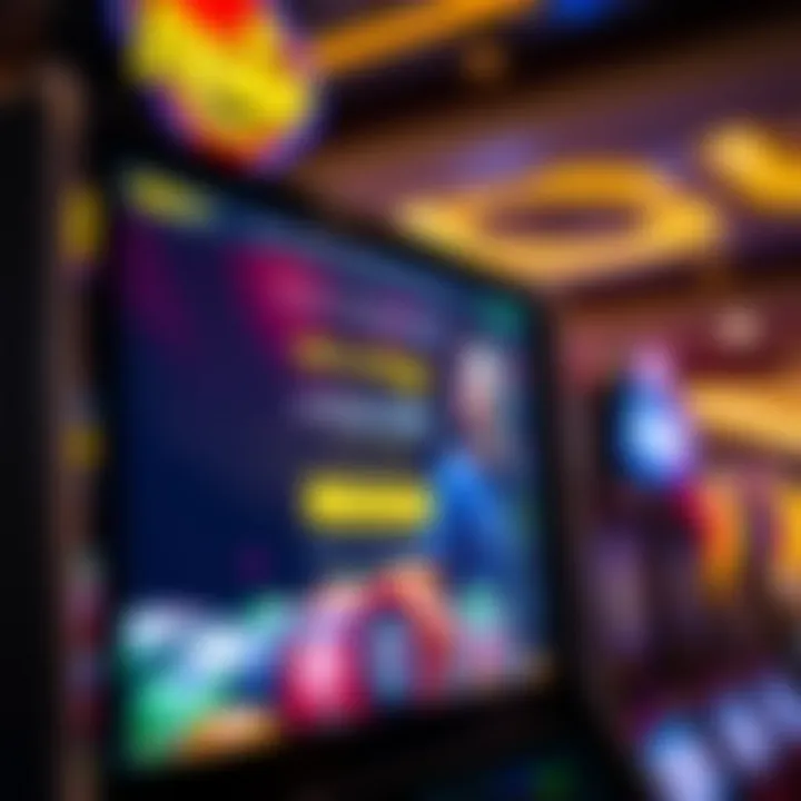 Hollywood Casino promotional offer on a digital screen