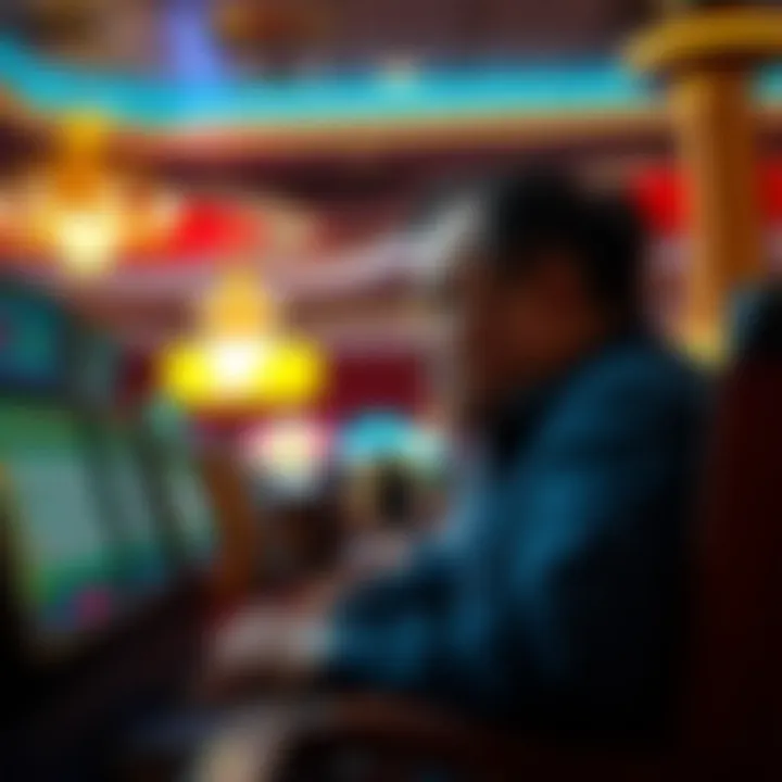 Exciting Keno game in a vibrant casino environment.