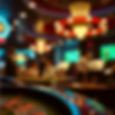 A selection of classic casino films on display