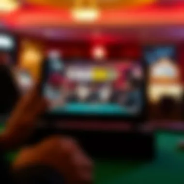A documentary about gambling culture being streamed on a device