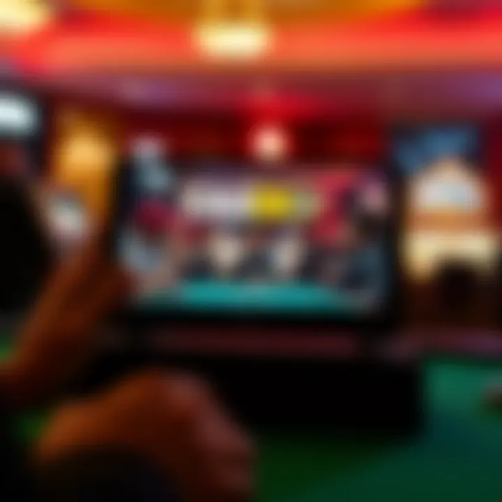 A documentary about gambling culture being streamed on a device