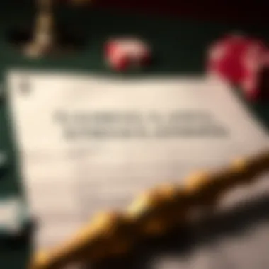 A legal document symbolizing gaming laws and regulations