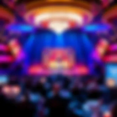 Stage design reflecting the essence of Las Vegas