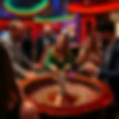 Group of friends enjoying a roulette game at a local casino