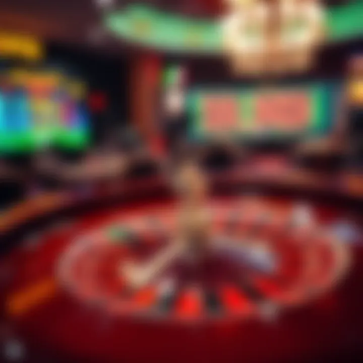 Exciting online roulette game interface with vibrant graphics