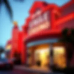 Exterior view of Lucky Eagle Casino showcasing its vibrant architecture