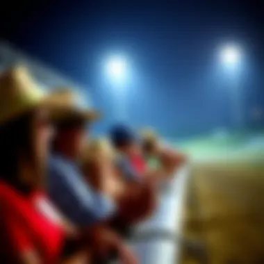 Spectators at a Horse Racing Event Spectators enjoying a thrilling horse race in Massachusetts