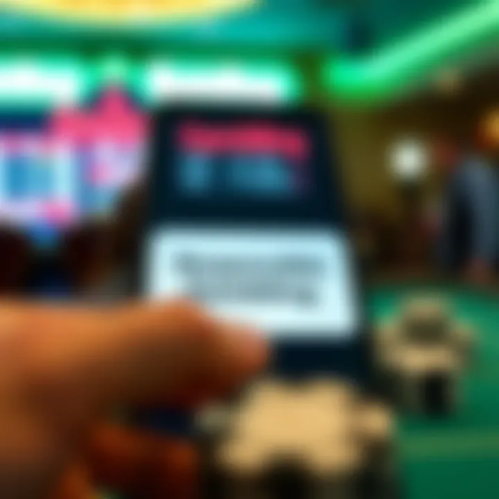 Promoting Responsible Gambling in Sports Betting Responsible gambling message displayed on a sports betting app