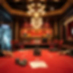 A strategic poker table setup