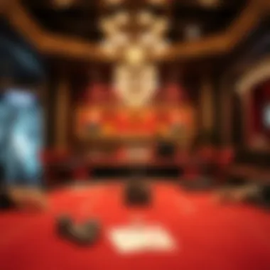 A strategic poker table setup