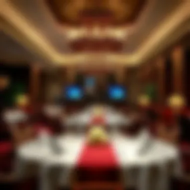 Luxurious dining space within MGM featuring exquisite interior decor