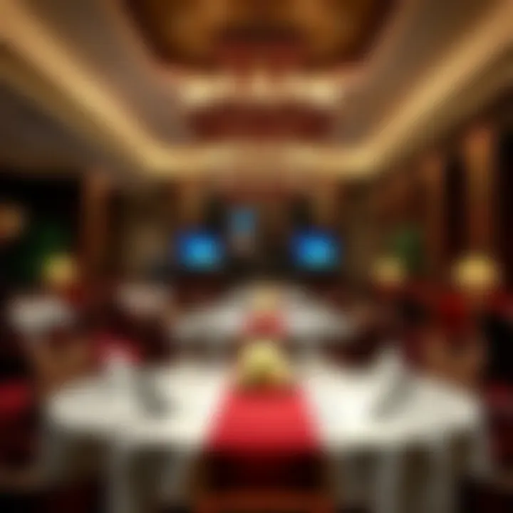 Luxurious dining space within MGM featuring exquisite interior decor