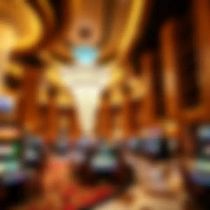 Architectural Marvels of MGM Casinos Sleek architectural design of a casino interior