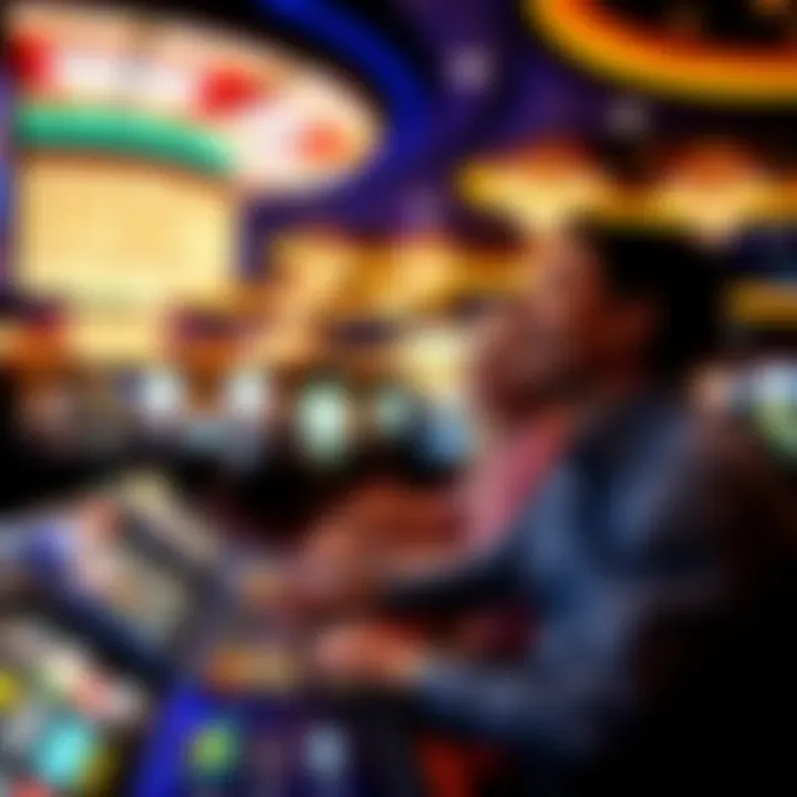 Vibrant Gaming Experience at MGM Luxurious gaming floor with vibrant atmosphere