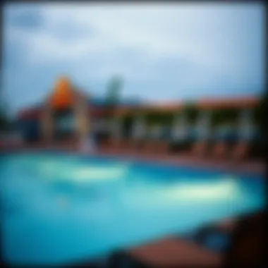 Relaxing Pool Area Relaxing pool area at Mohegan Sun hotel