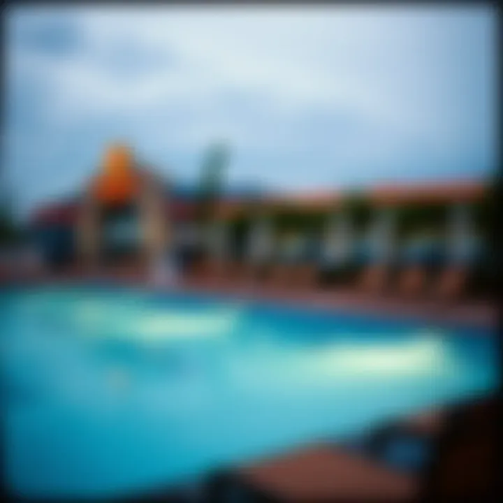 Relaxing Pool Area Relaxing pool area at Mohegan Sun hotel