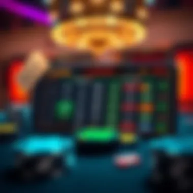 Probability Calculator Interface in Gaming Illustration of a probability calculator interface with gaming elements