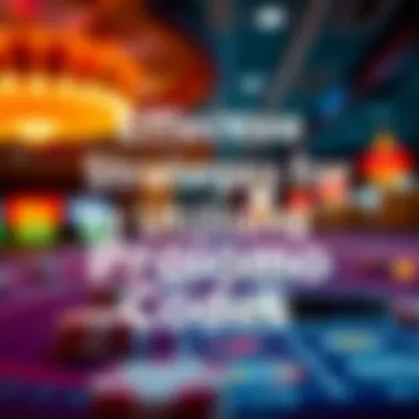 Graphic representation of strategies for using promo codes effectively