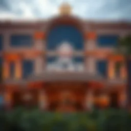 Exterior view of Og Palace Casino showcasing its stunning architecture