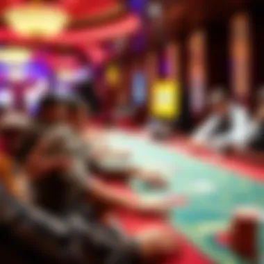 A vibrant scene capturing the excitement of a Pai Gow Progressive table