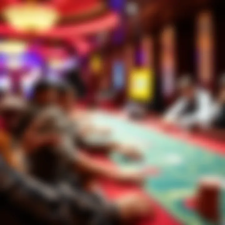 A vibrant scene capturing the excitement of a Pai Gow Progressive table