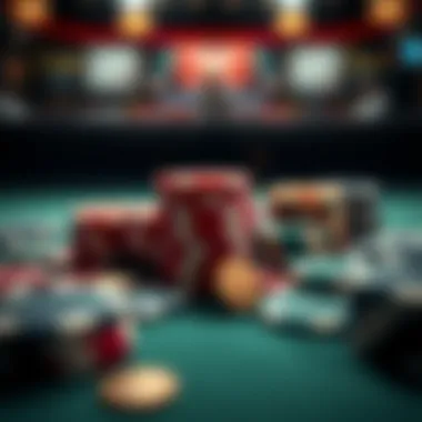 A collection of poker chips representing potential winnings.