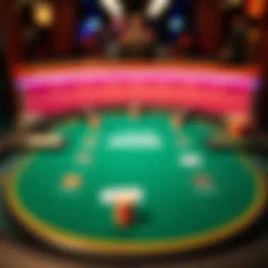 Strategic poker table layout showcasing player positions