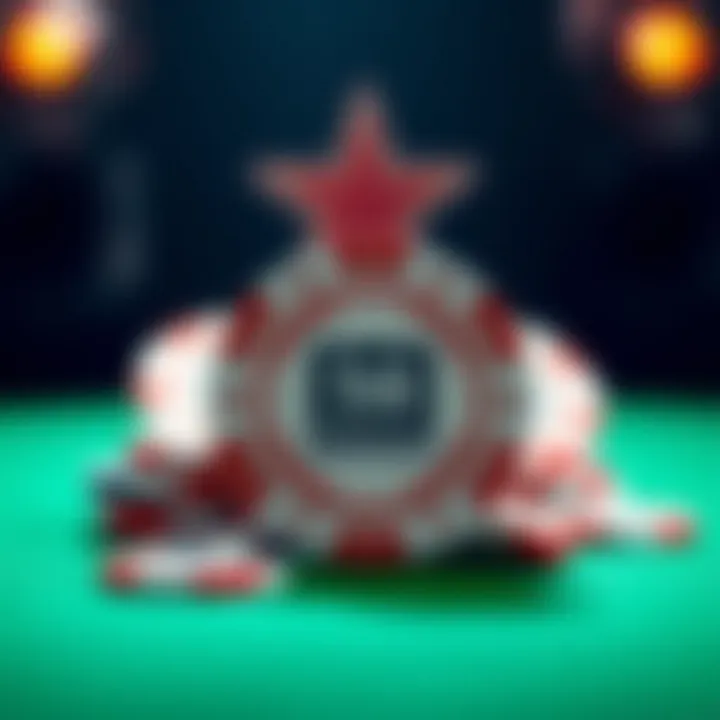 Fun and Risk-Free Gaming Experience with Poker Stars Illustration of poker chips representing fun and risk-free gaming experience.