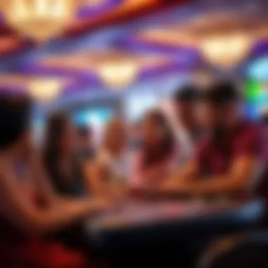 Diverse group enjoying gaming entertainment