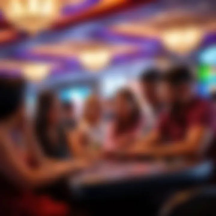 Diverse group enjoying gaming entertainment