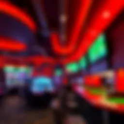 Interior view of the Santa Fe Casino Sports Book highlighting the vibrant atmosphere