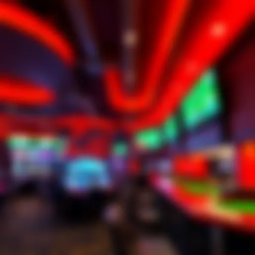 Interior view of the Santa Fe Casino Sports Book highlighting the vibrant atmosphere