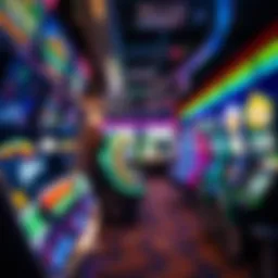 Vibrant arcade game selection at Showboat Atlantic City